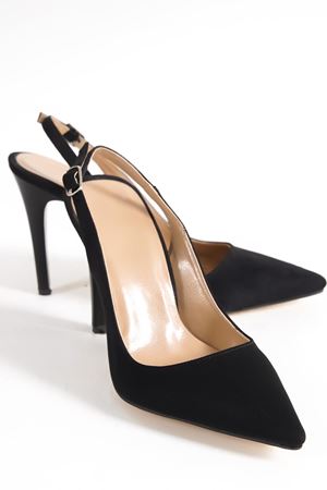 Jeffrey Kadın Topuklu Ayakkabı SİYAH SÜET