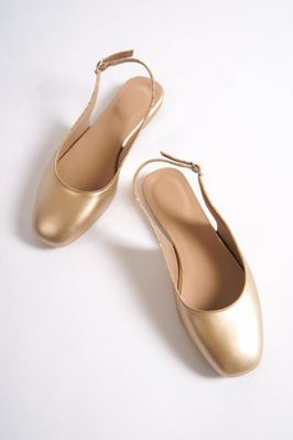 Hayes Kadın Babet Ayakkabı Altın Cilt