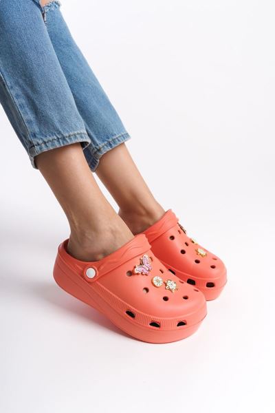 Estelle Somon Cilt 3 Tokalı Düz Topuklu(5 cm) Terlik