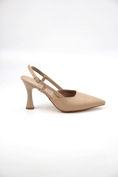 Clara Nude cilt Orta Topuklu(6-8 cm) Klasik Topuklu Ayakkabı
