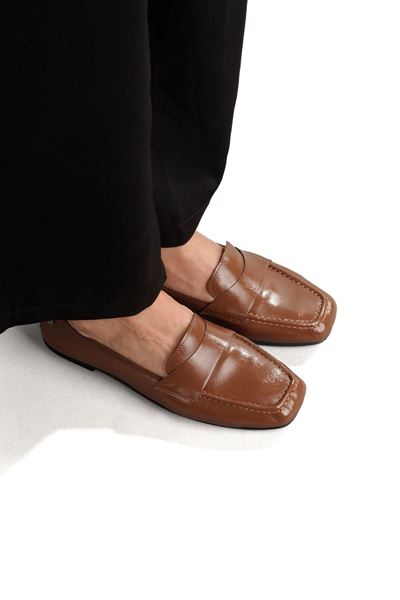 Amaranta Esnek Taban Katlanabilir Taba Rugan Babet Kadın Ayakkabı 