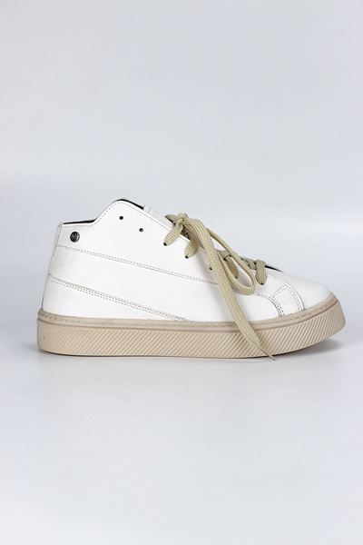 Cypress Beyaz Cilt Bağcıklı Bilekli Kadın Sneaker Ayakkabı