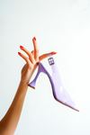 Sedona Kadın Şeffaf Topuklu Ayakkabı Lila Rugan