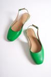 Hayes Kadın Babet Ayakkabı Yeşil Cilt